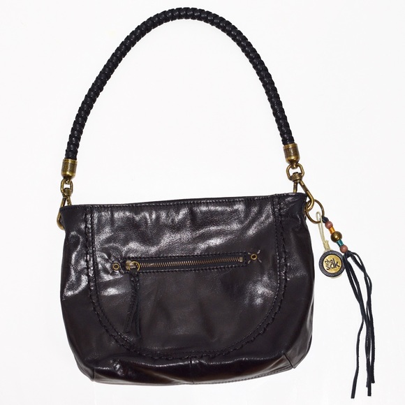 The Sak Bags The Sak Indio Demi Black Leather Hobo Shoulder Bag